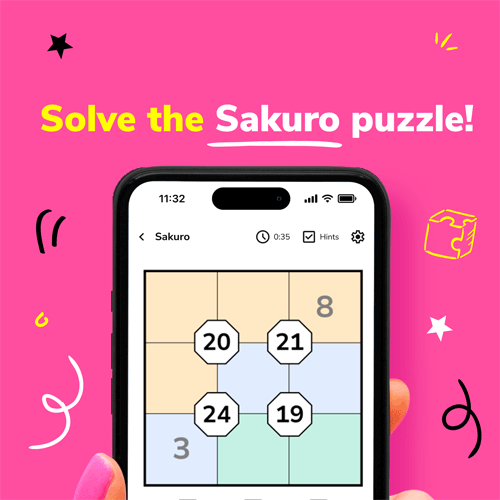 Sakuro - one of our puzzle types